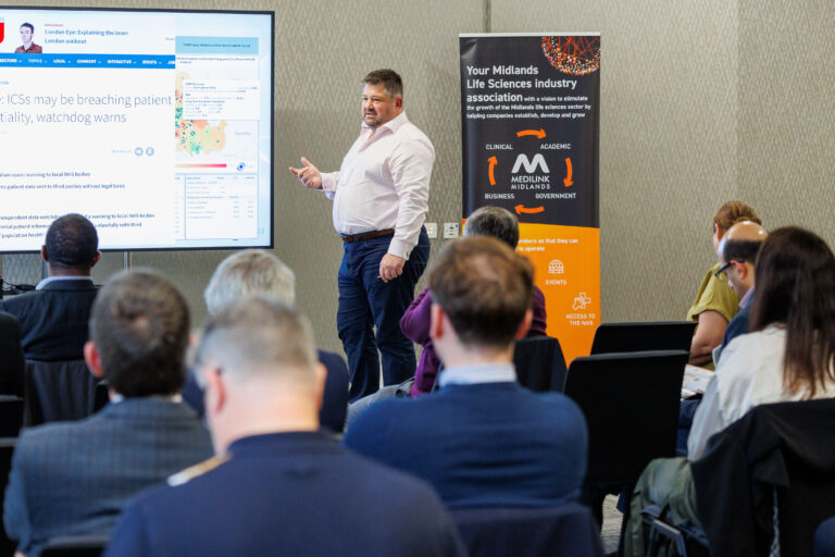 Adam Townsend, Co-Founder and COO of VUIT. VUIT joined Medilink Midlands this year and first showcased its offering at our Innovation Day back in May.