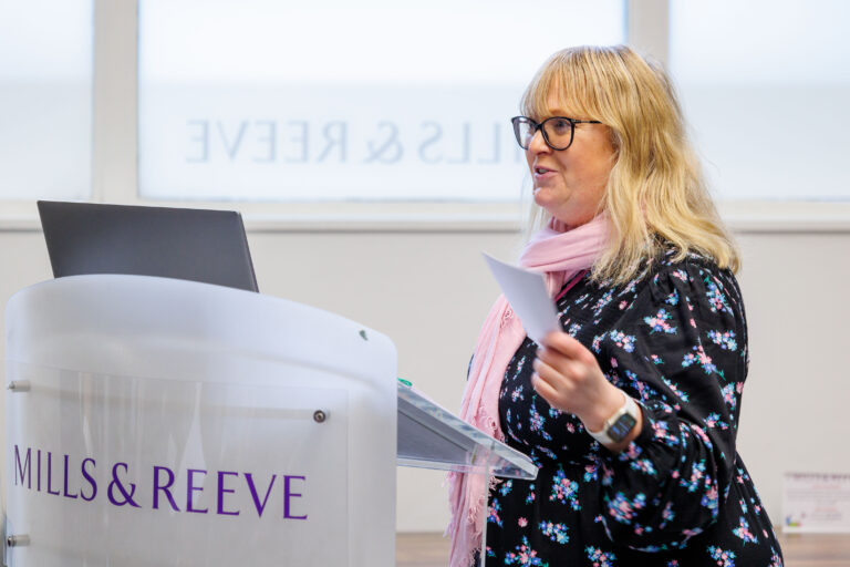 Rhian Vandrill, Partner at Medilink Midlands Patron Mills and Reeve, who hosted the Medilink Midlands AGM